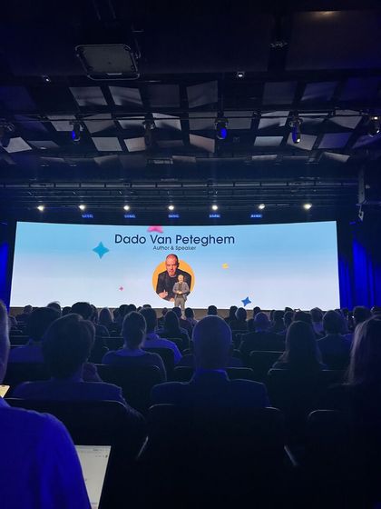 Dado Van Peteghem speaking at Salesforce Agentforce World Tour, 2026
