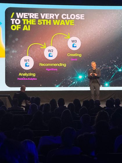 Dado Van Peteghem speaking at Salesforce Agentforce World Tour, 2026