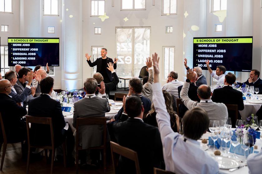 Dado Van Peteghem speaking at Salesforce Executive Dinner, Bozar