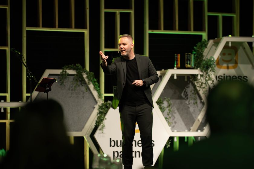 Dado Van Peteghem speaking at Telenet Business Awards, 2026