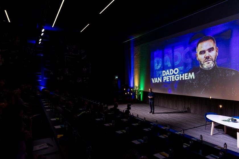 Dado Van Peteghem speaking at Mathieu Gijbels masterclass, 2024